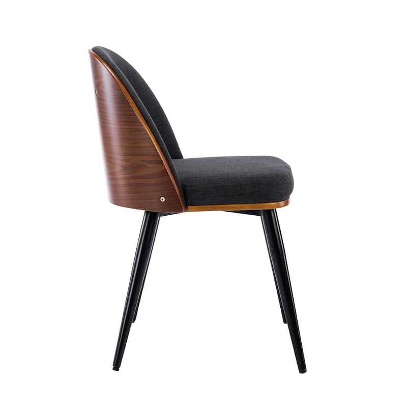 Porthos Home Azel Fabric Mid-Century Dining Chairs, Set of 2