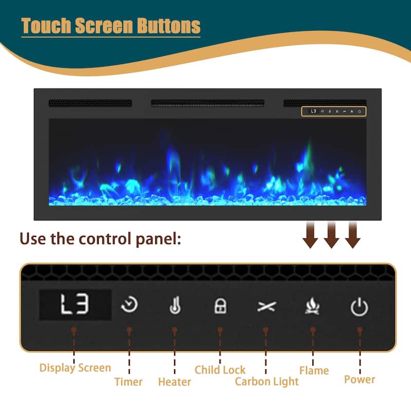 TV with electric fireplace included On Sale Bed Bath