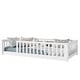 preview thumbnail 42 of 84, Montessori Twin Size Toddler Floor Bed with Fence without Door, Open-row Design Wood Frame Platform Bed with Safety Guardrails