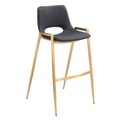 Desi Barstool Black & Gold