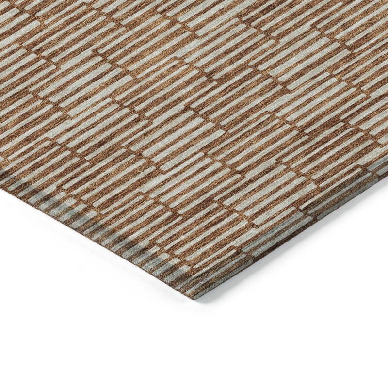 HomeRoots Geometric Transitional Rectangle Outdoor Rug