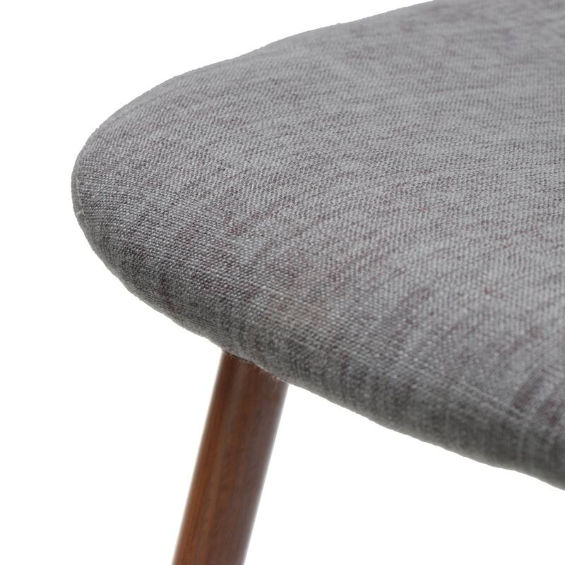 Fabric Dining Chair Set of 2 Round Back Accent Chairs Arc Lounge Chair