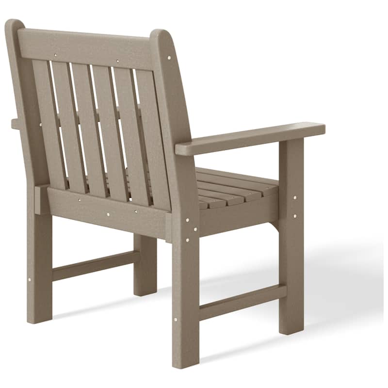 Polytrends Laguna Outdoor Dining Poly Garden Arm Chair (Set of 4)