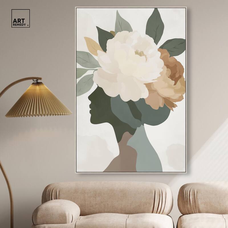 Floral Headpiece I Canvas by Art Remedy
