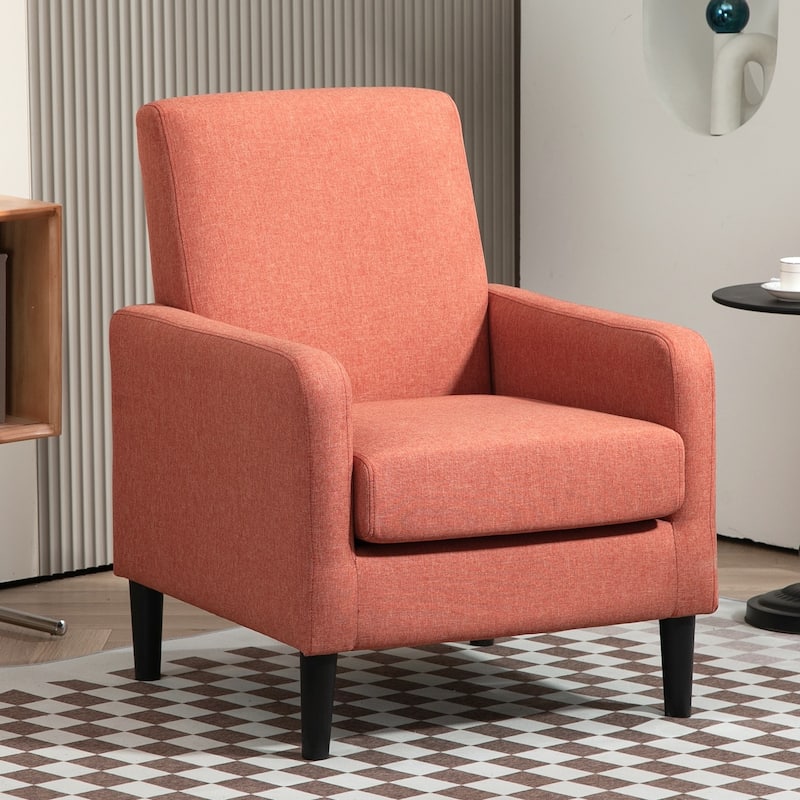US Pride Furniture Minimalist Elegant Style Armchair - Red