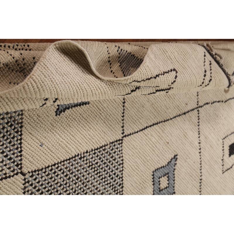 Earth Tone Moroccan Oriental Area Rug Hand-Knotted Wool Carpet - 8'9"x 12'9"