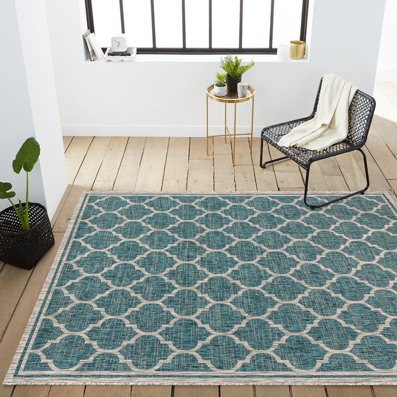 JONATHAN Y Zinnia Textured Weave Indoor/Outdoor Area Rug