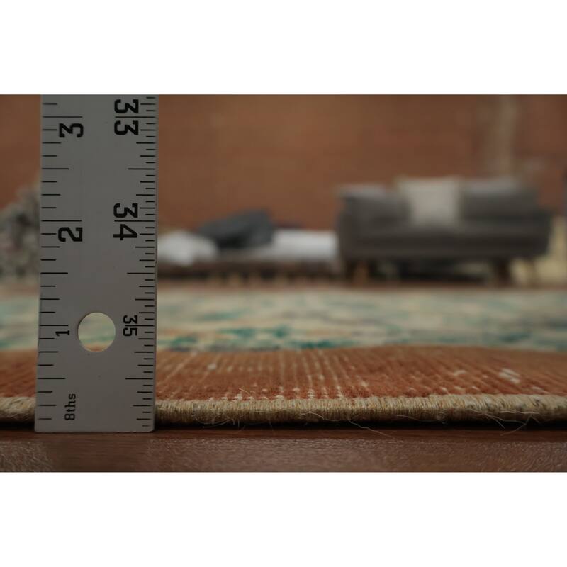 Hand Knotted Oriental 100% Wool Carpet Transitional Floral Beige & Ivories Anatolian Area Rug - 6' 7'' X 3' 10''