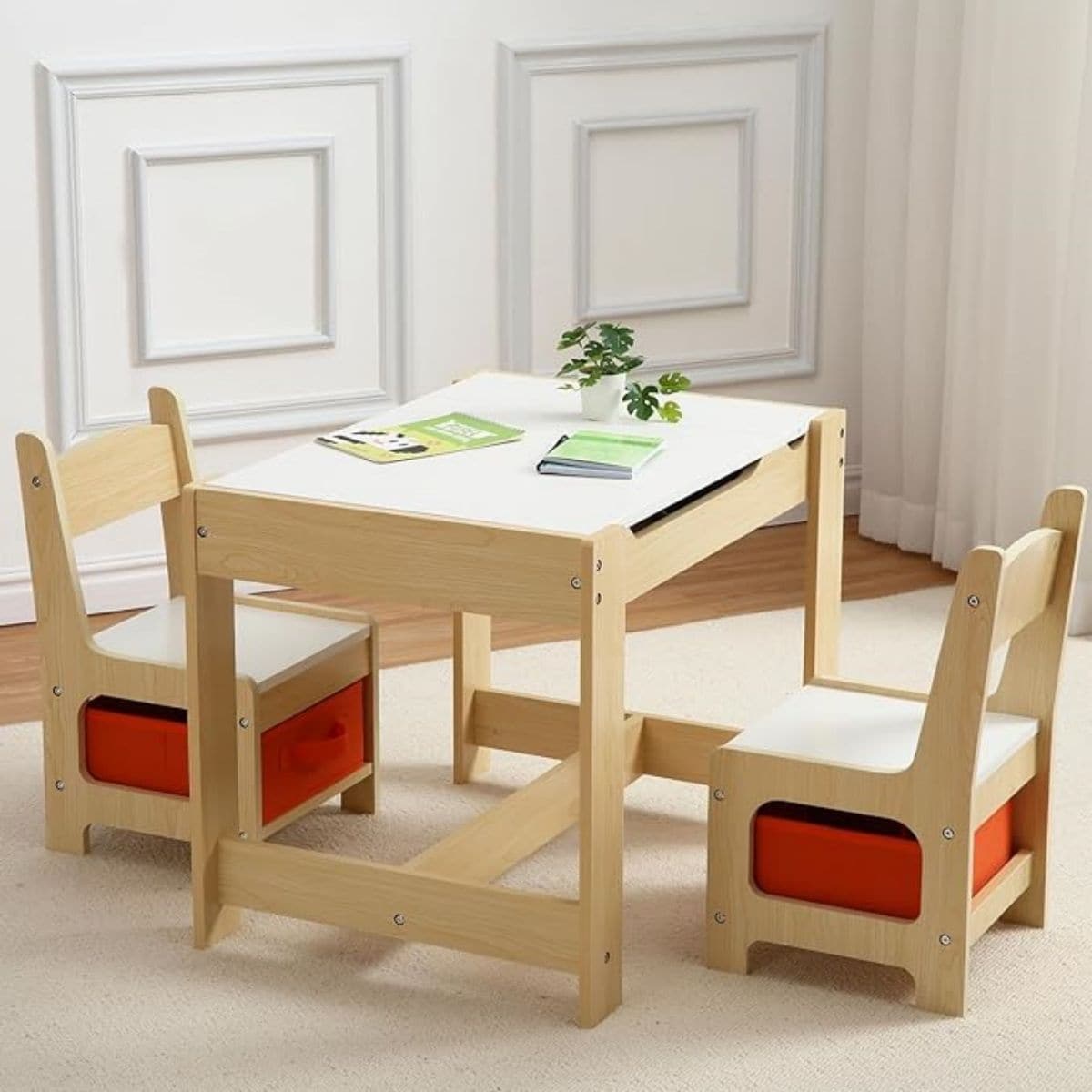 Kids table black store