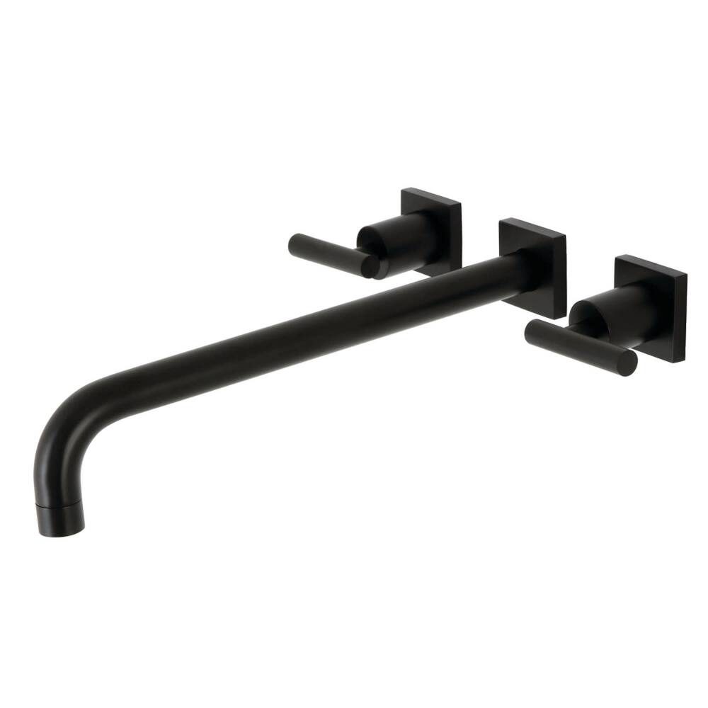 Kingston Brass Manhattan Wall Mounted Roman Tub Filler with Square