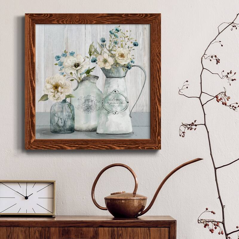 French Garden Flowers I-Premium Framed Canvas - Ready to Hang