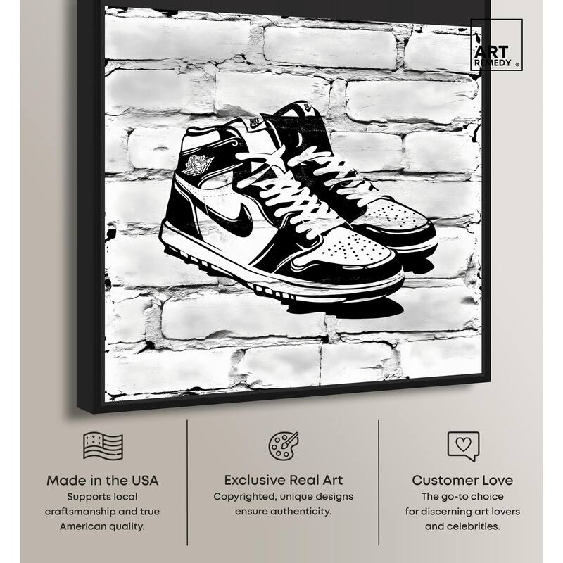 Brick City Jordans Canvas by Art Remedy