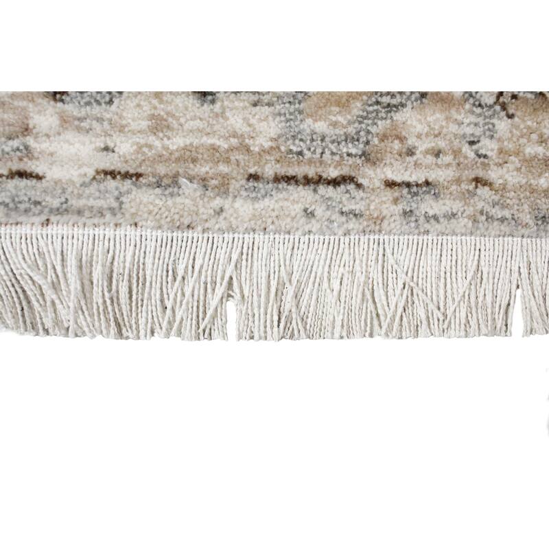 Bashian Gryffin Beige Transitional Area Rug