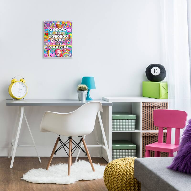 Stupell Pinch Of Glitter & Sparkle Wall Plaque Art Design By Jess Stempel