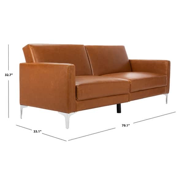 SAFAVIEH Chelsea Contemporary Velvet Foldable Futon Bed Bed Bath