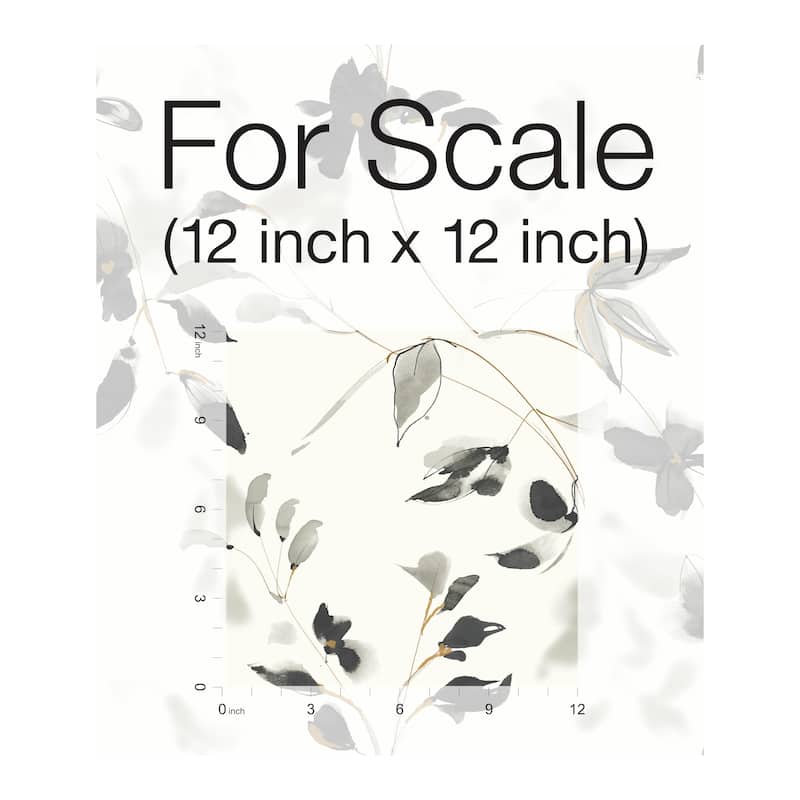Gainesville 20' L x 20.5" W Flower Peel and Stick Wallpaper