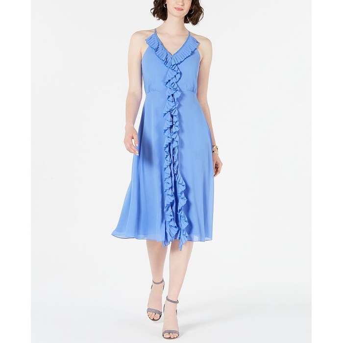 knee length dresses for ladies Vince Camuto Sleeveless Printed Midi Dress main image 0