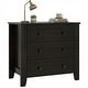 preview thumbnail 4 of 19, Gymax 3 Drawer Dresser Chest of Drawers Bedside Table for Living Room Brown