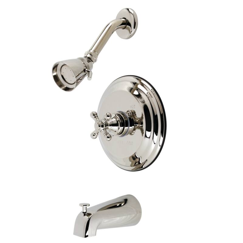 Kingston Brass Metropolitan Tub and Shower Faucet - Polished Nickel