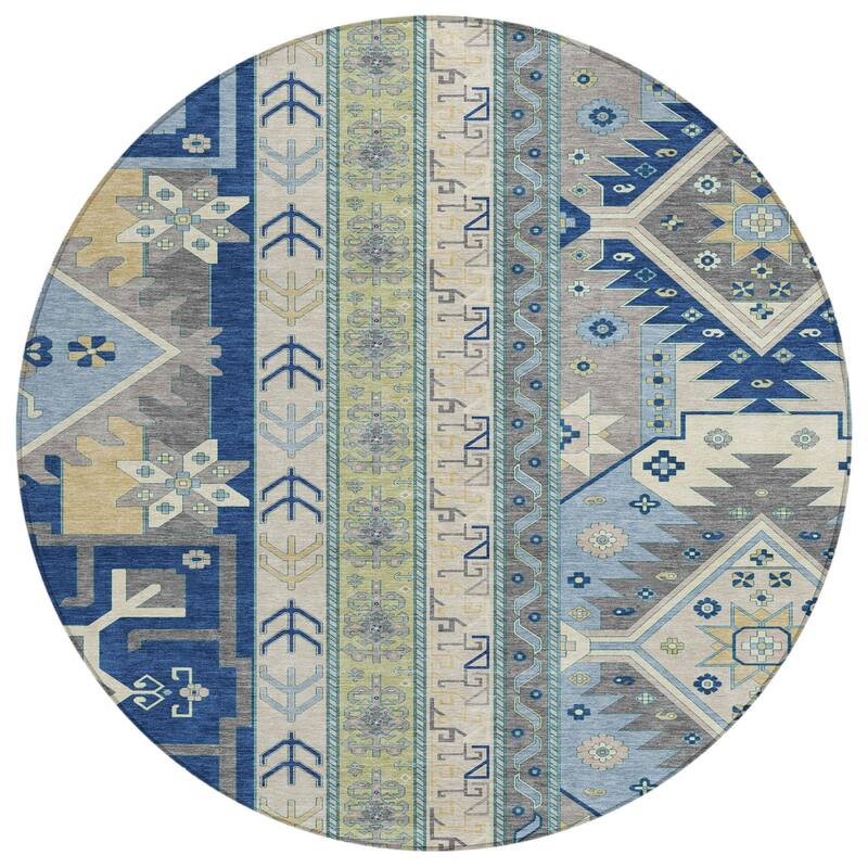 HomeRoots Aztec Transitional Rectangle Outdoor Rug