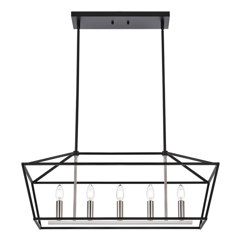 Modern Style Linear Island Pendant Light