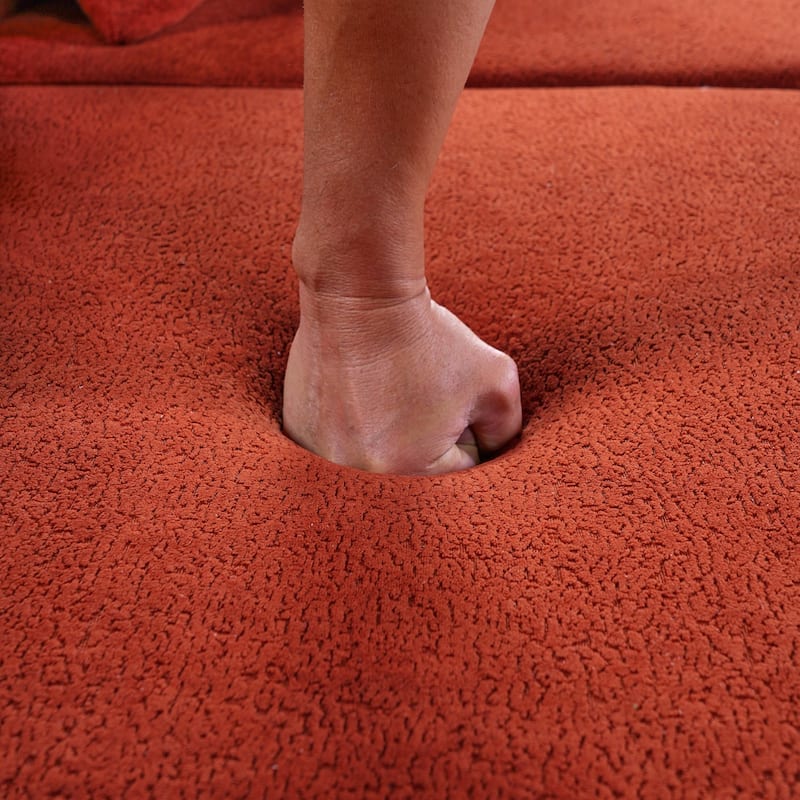 116" Curved Sectional Sofa with Pillows, No Assembly Required