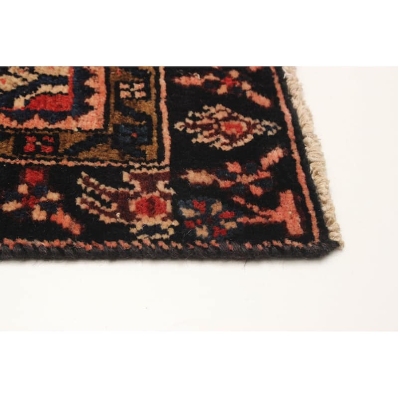 ECARPETGALLERY Hand-knotted Andelz Red Wool Rug - 3' 3" x 9' 11"