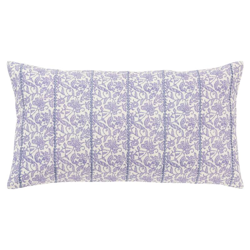 Rizzy Home Transitional Down Filled Decorative Pillow 14"x26" - Sof Voilet