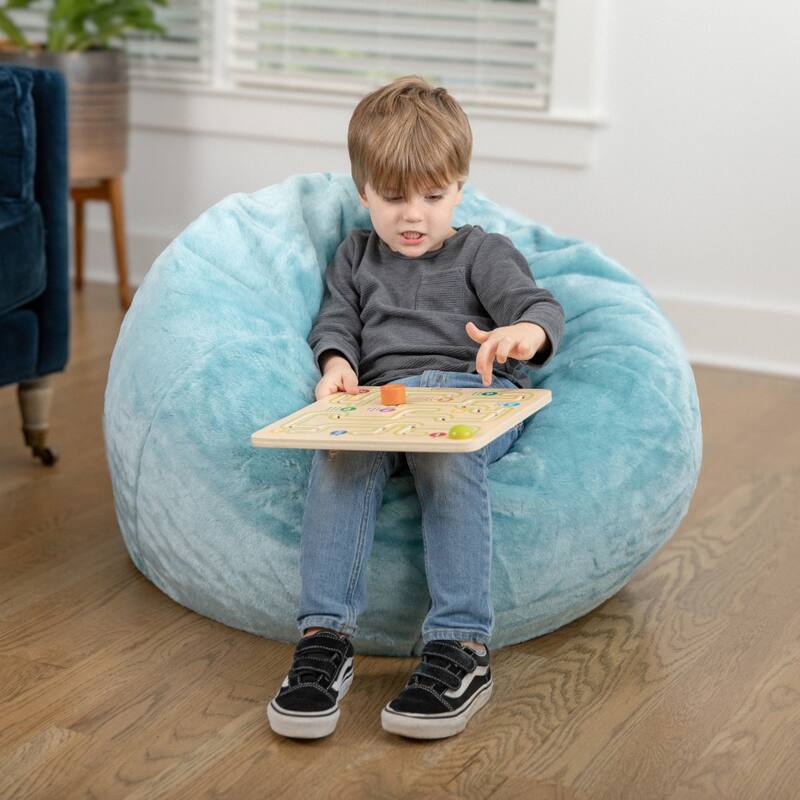 Small Refillable Bean Bag Chair for Kids and Teens