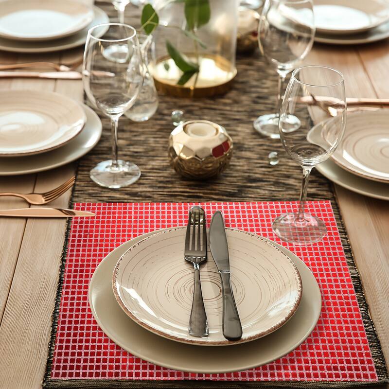 10pcs 11.8" x 17.7" Shiny Mirror Placemats Disco Table Place Mats