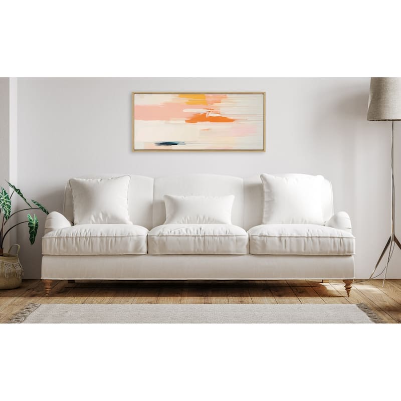 Kate and Laurel Sylvie Fiesta Abstract Framed Canvas by Amy Lighthall