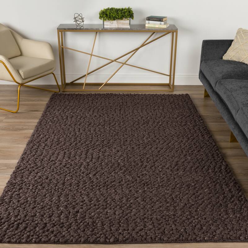 Addison Boulder Chunky Hand-loomed Wool Area Rug