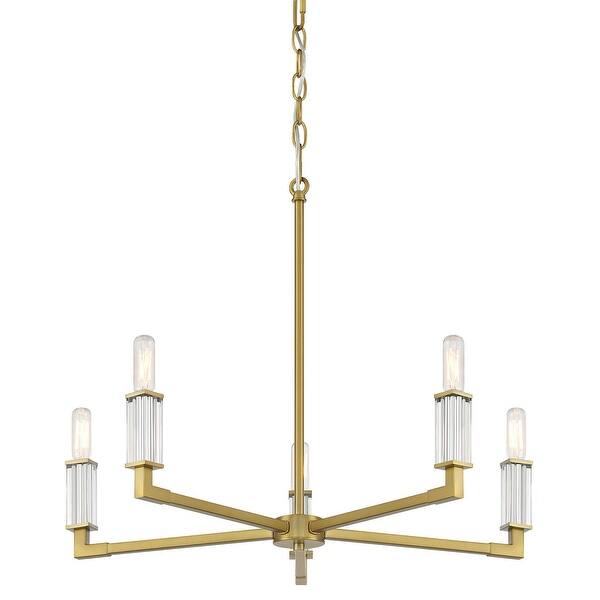 slide 2 of 10, Minka Lavery 1457 Oro District 5 Light 23" Wide Vantage Chandelier