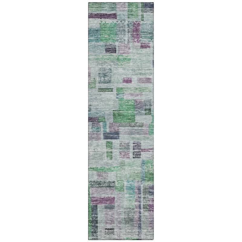 Machine Washable Indoor/ Outdoor Contemporary Chantille Rug