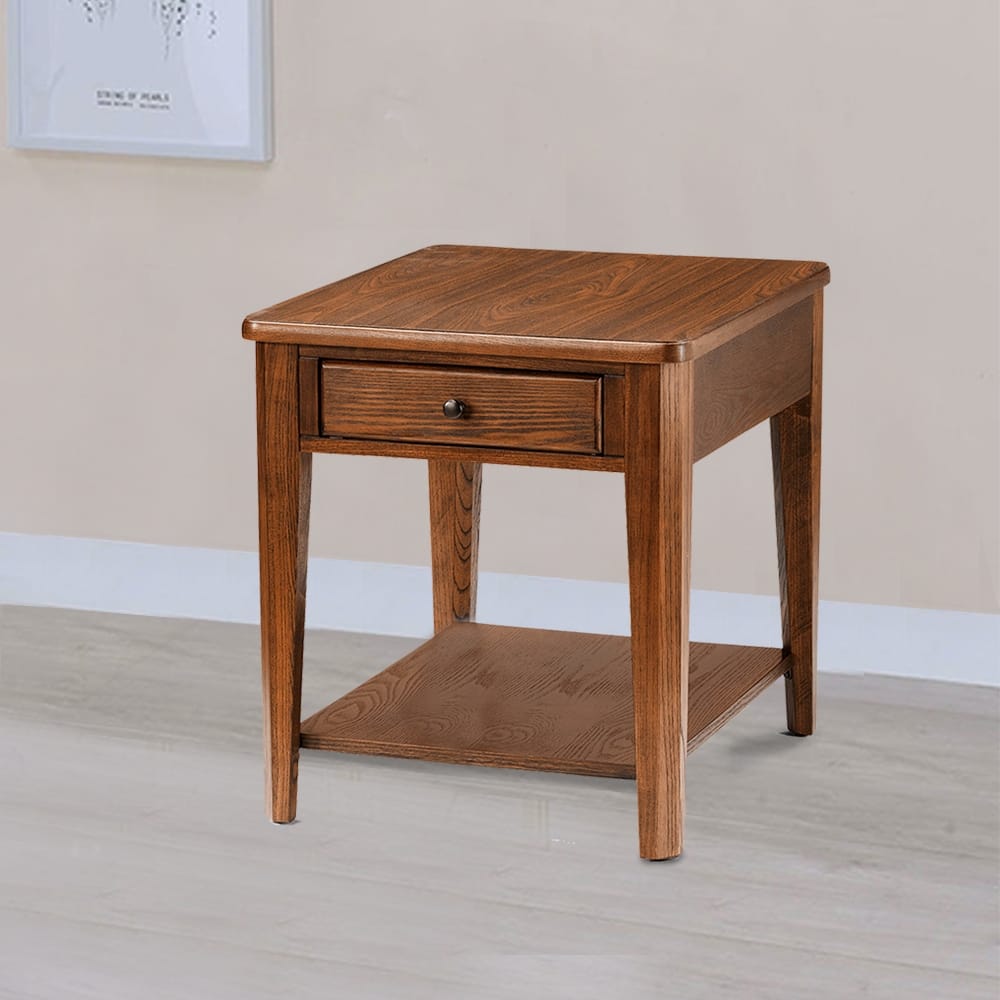 Chromcraft Peter Revington End Table in Walnut Finish