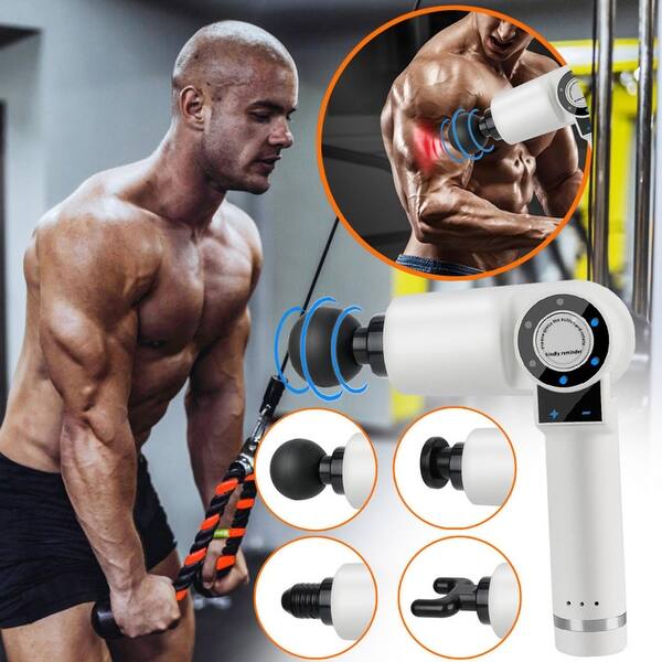 Percussion Massage 5 Tips Vibration Muscle Body Therapys Massager Recovery  - Bed Bath & Beyond - 36064255