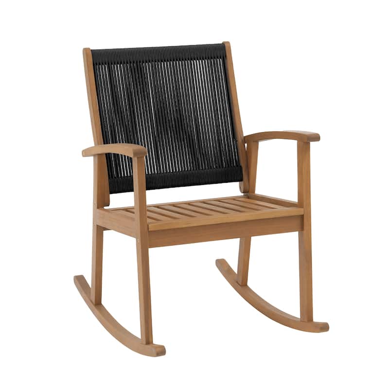 Outdoor Single Wooden Rocking Chair