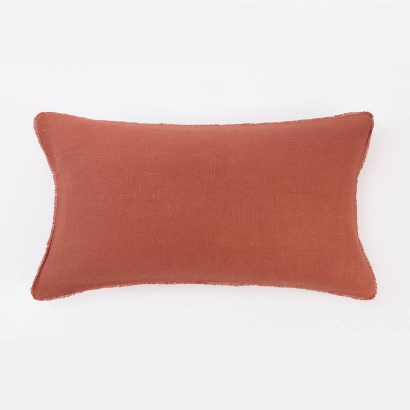 Ranier, Linen, Burnt Sienna, Sham - Standard Sham - Burnt Sienna