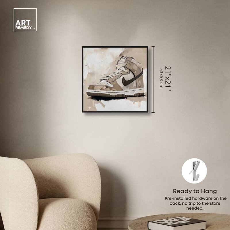 Light Tans Sneaker Canvas by Art Remedy