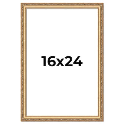 16x24 Frame Red Solid Wood Picture Frame Width 1.75 Inches | Interior Frame Depth 1 13/16 Inches
