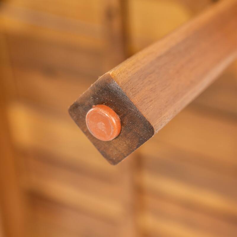 Christopher Knight Home - Outdoor Modern Solid Acacia Wood 2-Piece Conversation Set with Rope Arm Loveseat and Coffee Table