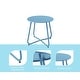 preview thumbnail 3 of 17, Portable Steel Outdoor Patio Round Side Table Weather Resistant Round Table
