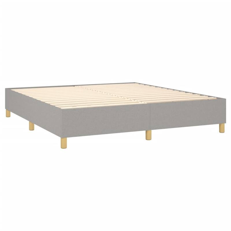 vidaXL Box Spring Bed Base Platform Bed Frame with Mattress for Bedroom Fabric