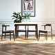 preview thumbnail 5 of 4, Zolan Modern Solid Wood Dining Table and Chair Set 5 Piece Dining Room Furniture Set
