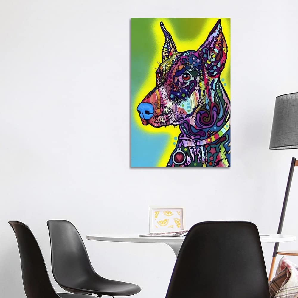 iCanvas "Doberman" by Dean Russo Canvas Print