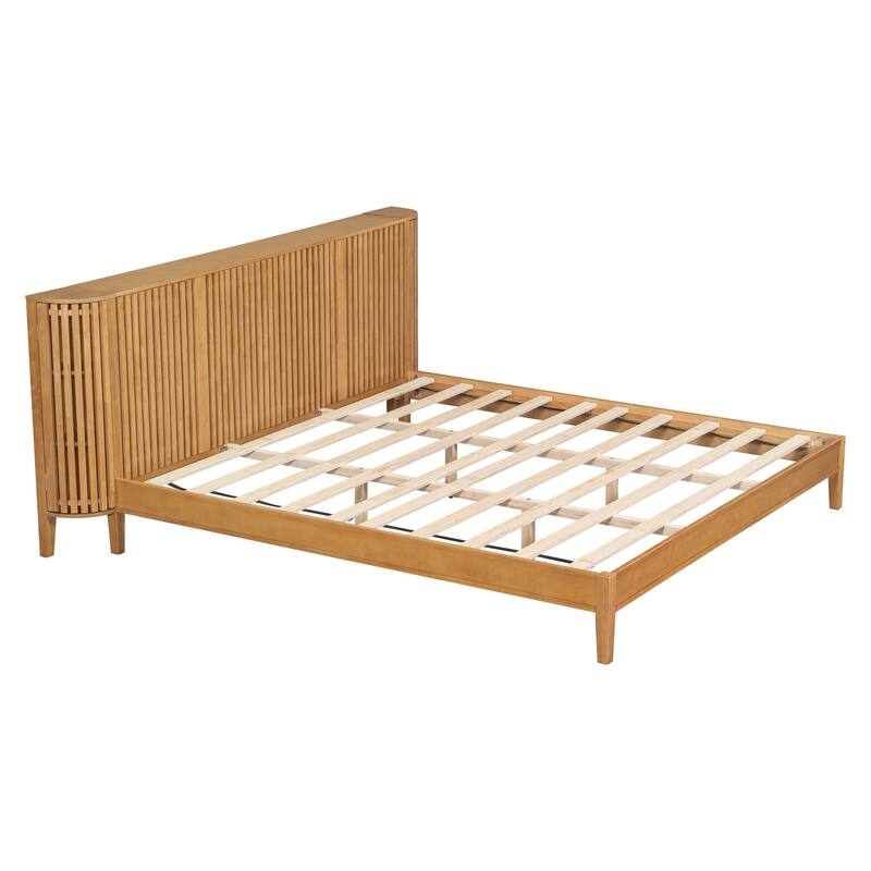 Christopher Knight Home - Theodosia Solid Wood Bedframe with Headboard