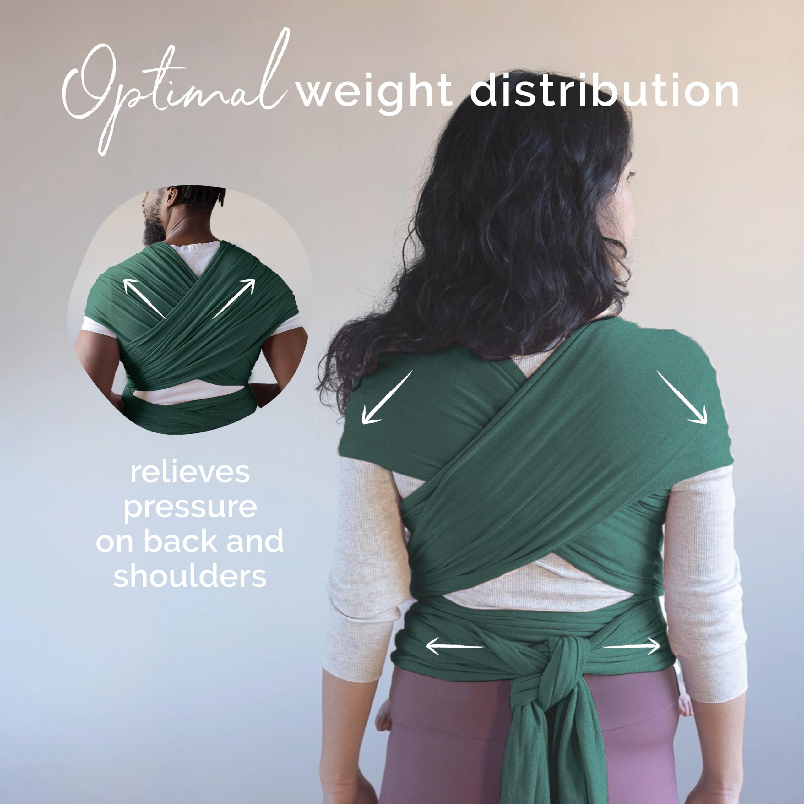 Baby Wrap Carrier Newborn to Toddler Stretchy Baby Wraps Carrier - Main Image