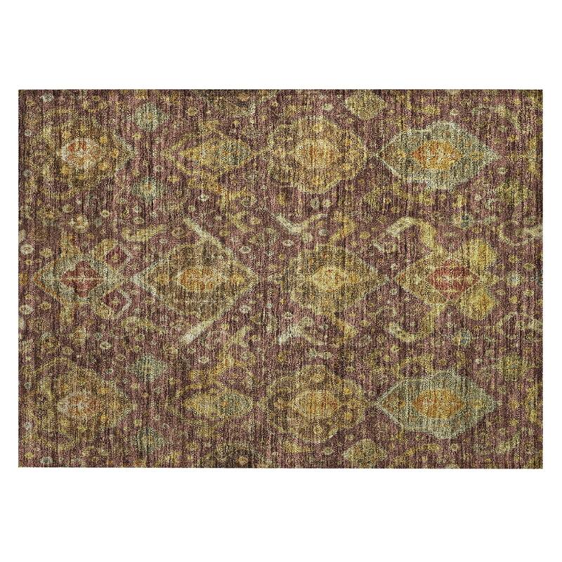 Machine Washable Indoor/ Outdoor Traditional Venetian Chantille Rug