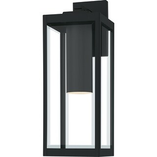 Earth Black LED Outdoor Wall Lantern from the Westover Collection