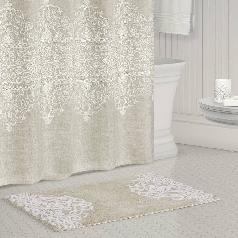 J. Queen New York Lauralynn Bath Rug - Linen